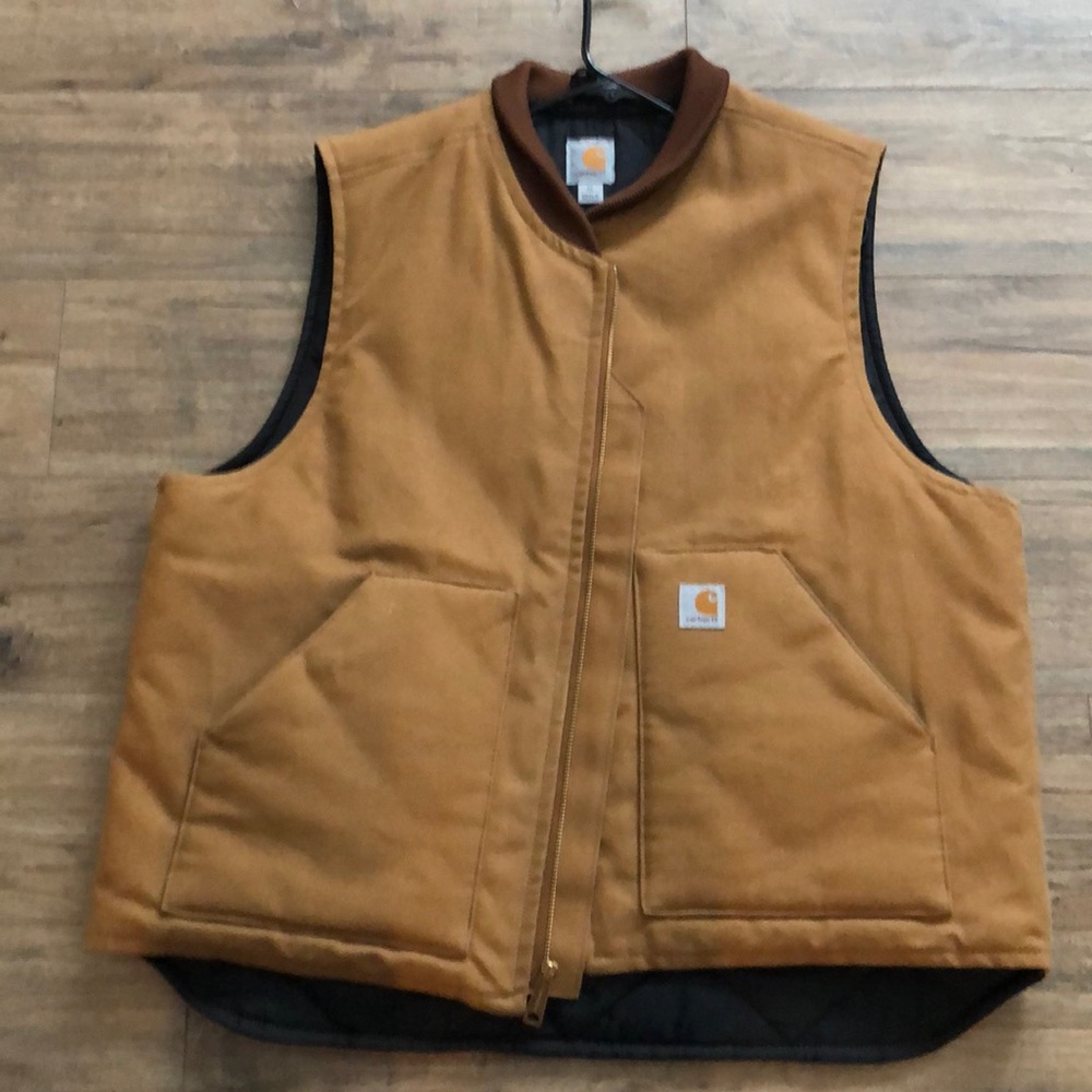 Men’s carhartt DUCK VEST / ARCTIC-QUILT LINED